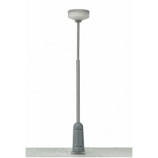 Parková lampa šedá typ A bílé světlo H0 1:87