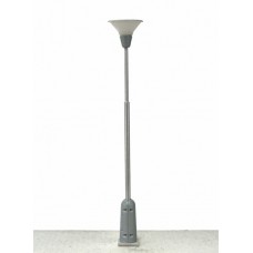 Parková lampa šedá typ B bílé světlo H0 1:87