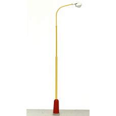 Pouliční lampa žlutá typ D žluté světlo H0 1:87