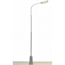 Pouliční lampa šedá typ E bílé světlo H0 1:87