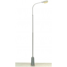 Pouliční lampa šedá typ F bílé světlo H0 1:87