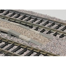 Platform with gravel - end of part H0 1:87
