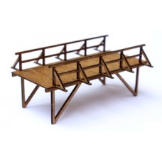 Wooden bridge  typ D wide TT 1:120